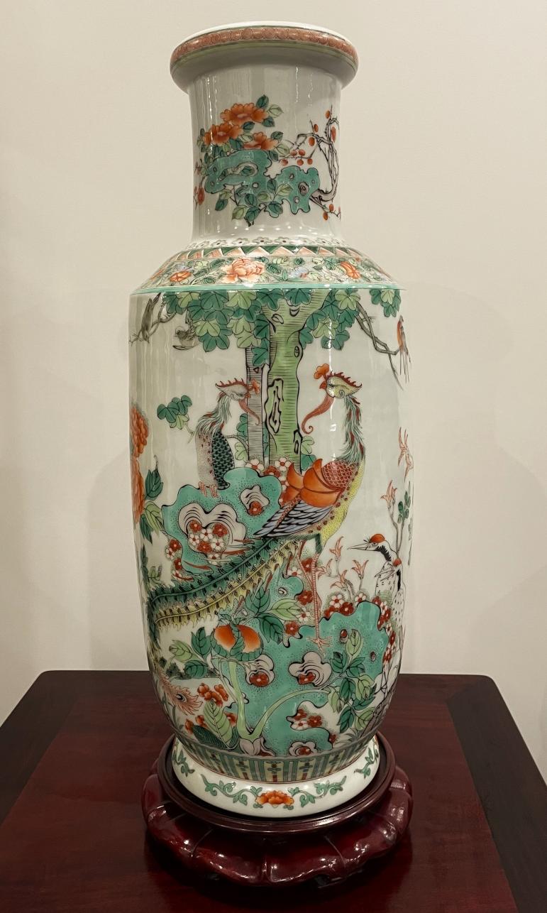 段茂發(fā)教學(xué)研究與生產(chǎn)實踐古彩作品《五倫圖》